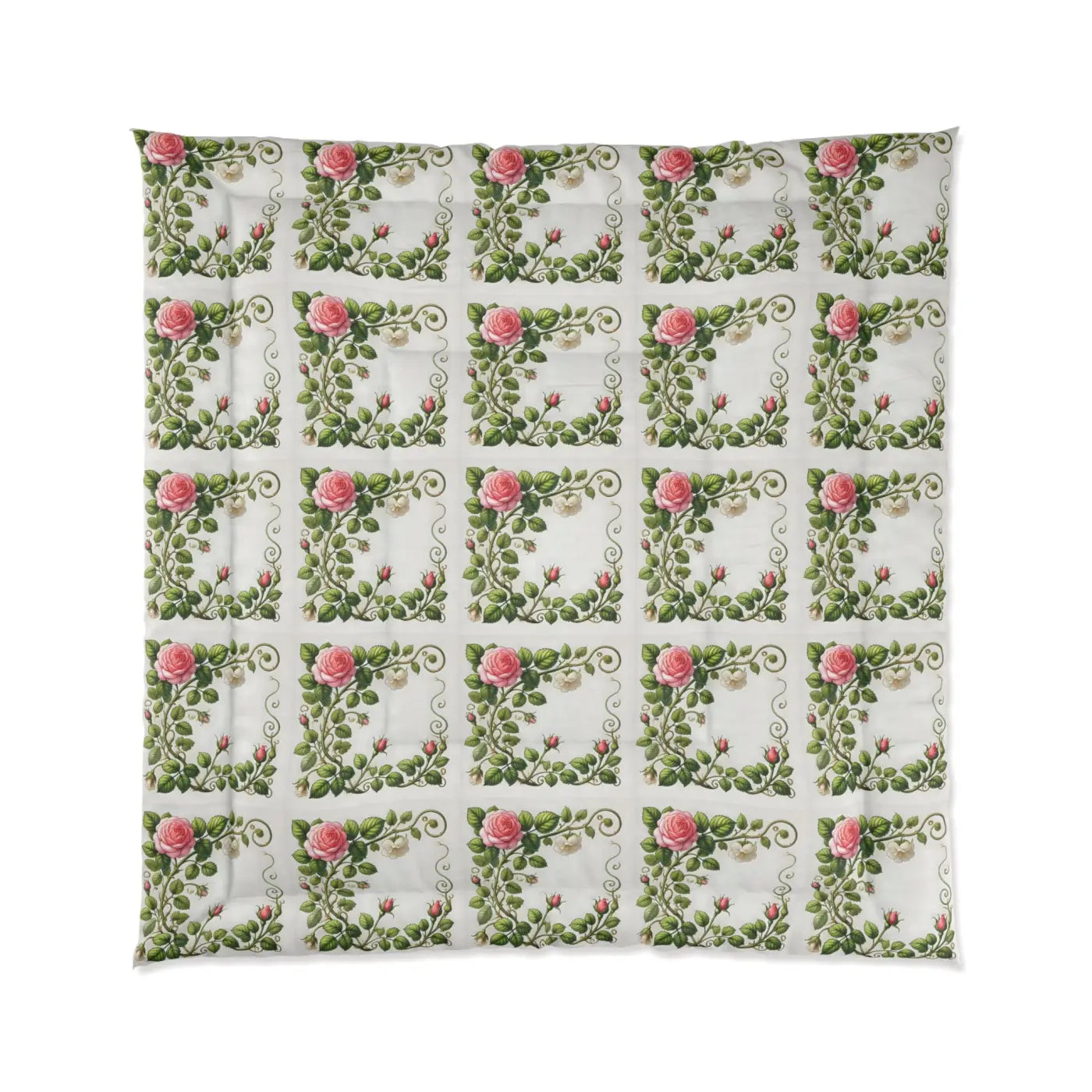 Cozy Rose Climber Comforter - Stylish Home Snuggles - DipaliZ