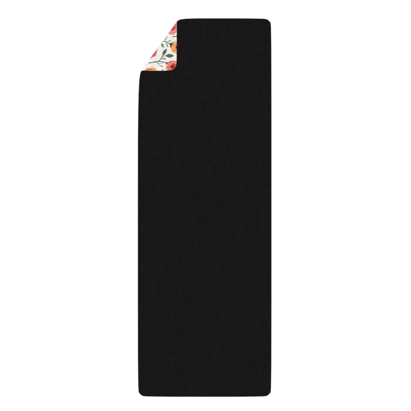 Elegant Rose Floral Rubber Yoga Mat Sleek Practice - Dipaliz