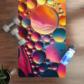 Non-Slip Rubber Yoga Mat - Abstract Fluid Pattern - Dipaliz
