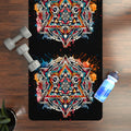 Vibrant Rubber Yoga Mat - Geometric Mandala - Dipaliz