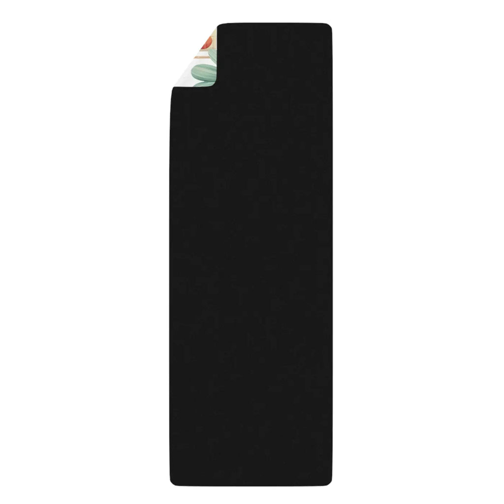 Non-Slip Hearts and Flowers Yoga Mat - Rubber 24x68 - Dipaliz