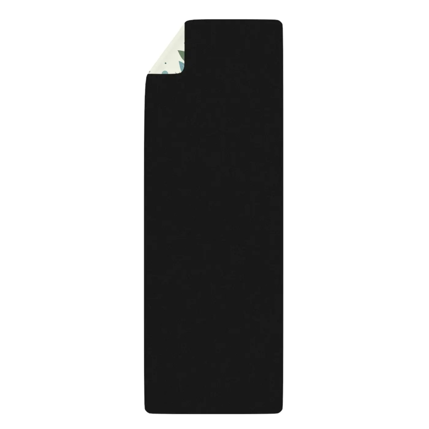 Teal Leaves Rubber Yoga Mat - Microfiber Suede - Dipaliz