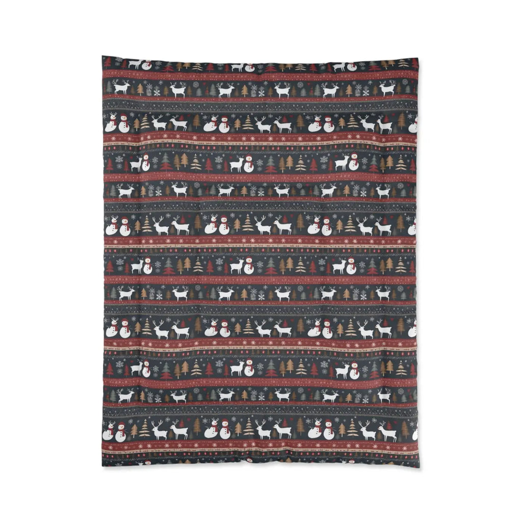 Cozy Comforter - Rudolf Reindeer Christmas Tree - DipaliZ