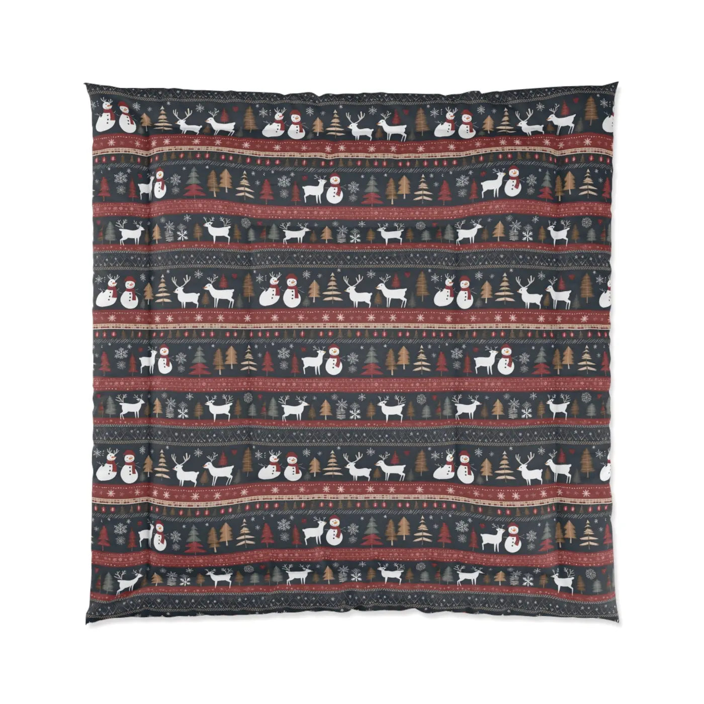 Cozy Comforter - Rudolf Reindeer Christmas Tree - DipaliZ