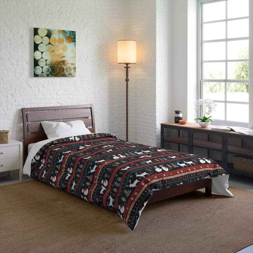 Cozy Comforter - Rudolf Reindeer Christmas Tree - DipaliZ