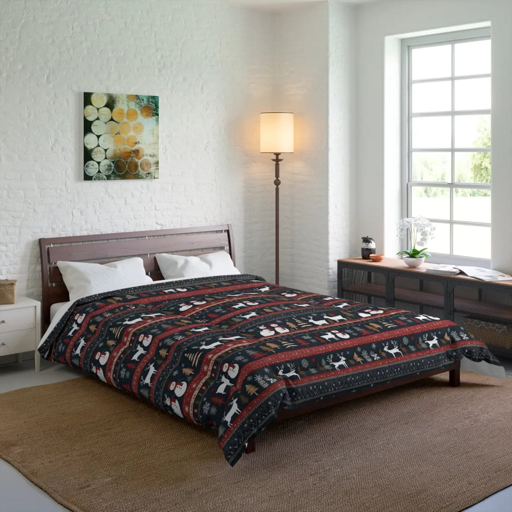Cozy Comforter - Rudolf Reindeer Christmas Tree - DipaliZ