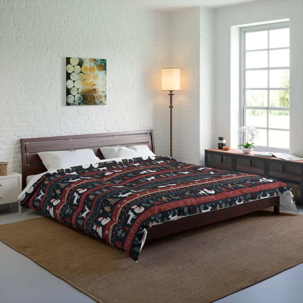 Cozy Comforter - Rudolf Reindeer Christmas Tree - DipaliZ