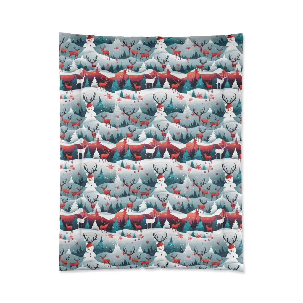 Cozy Rudolf Reindeer Comforter - Christmas Tree - DipaliZ