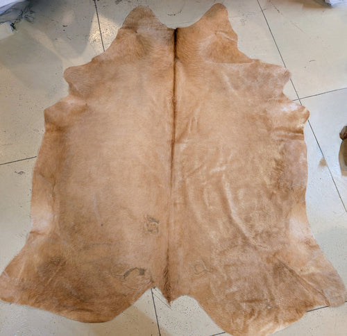 "Twinkie" Genuine Blonde Branded Cowhide