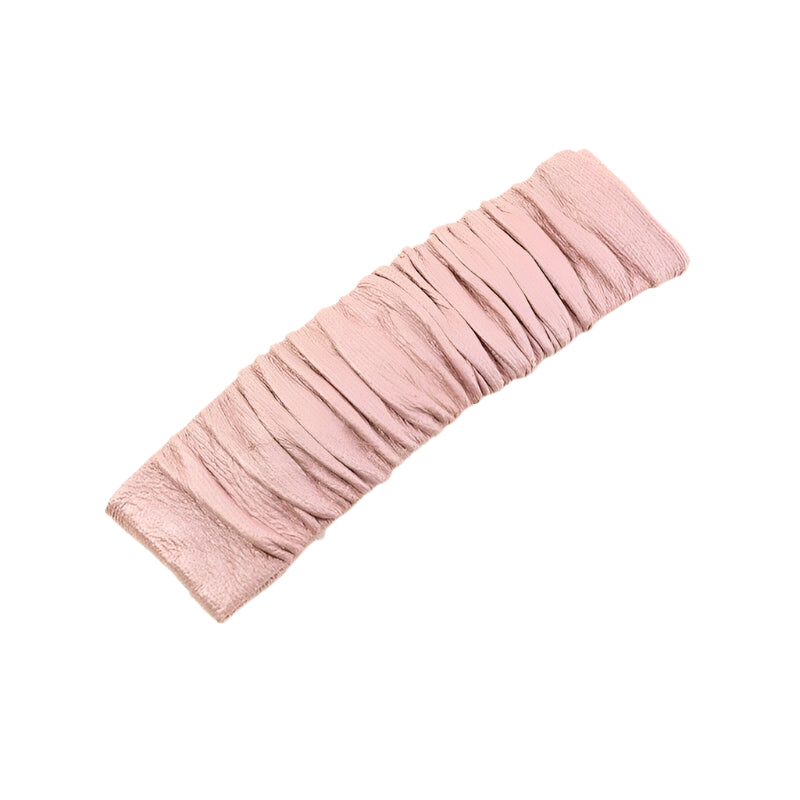Pink Faux Leather Hair Clip