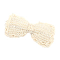 White Handmade Pearl Bow Hair clip