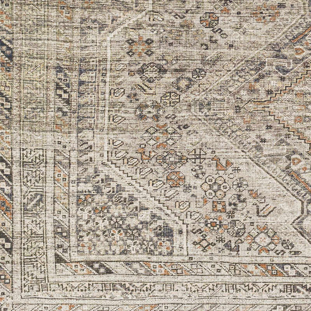 Barny Beige Flat Pile Washable Rug