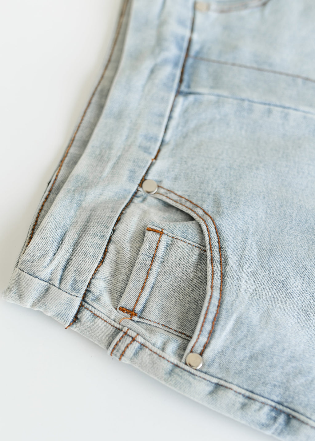 Sandra Light Wash Denim Midi Skirt - FINAL SALE