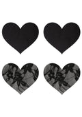 Satin and Lace Hearts Pasties