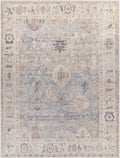 Marlene Damask Cream & Blue Area Rug - Becki Owens x Livabliss