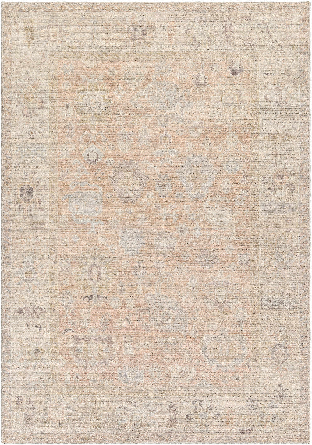Marlene Damask Blush Area Rug - Becki Owens x Livabliss