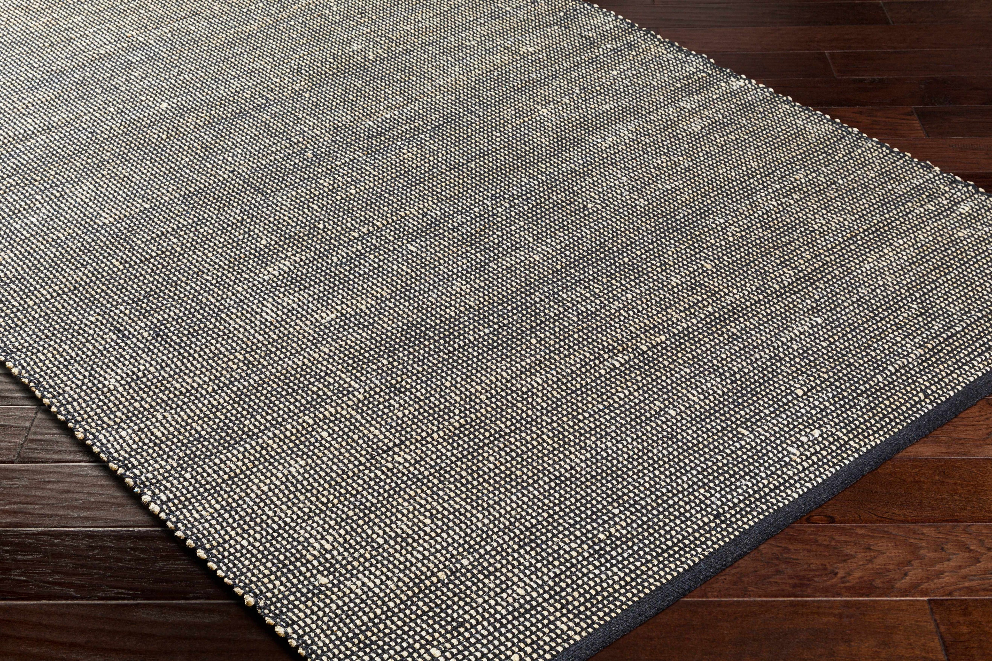 Byrne Black Jute Rug - Clearance