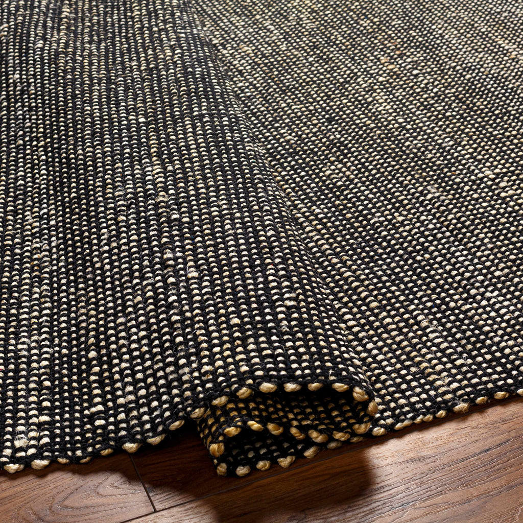 Byrne Black Jute Rug - Clearance
