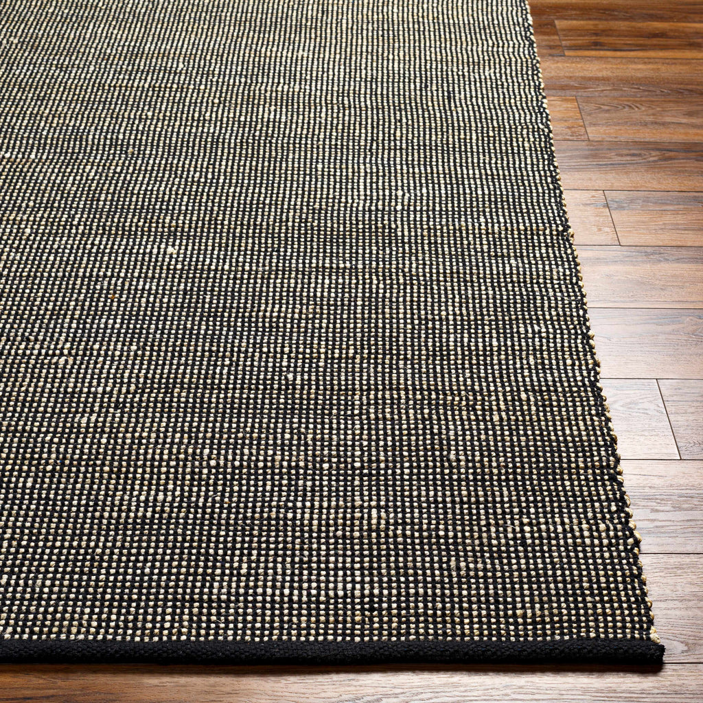 Byrne Black Jute Rug - Clearance