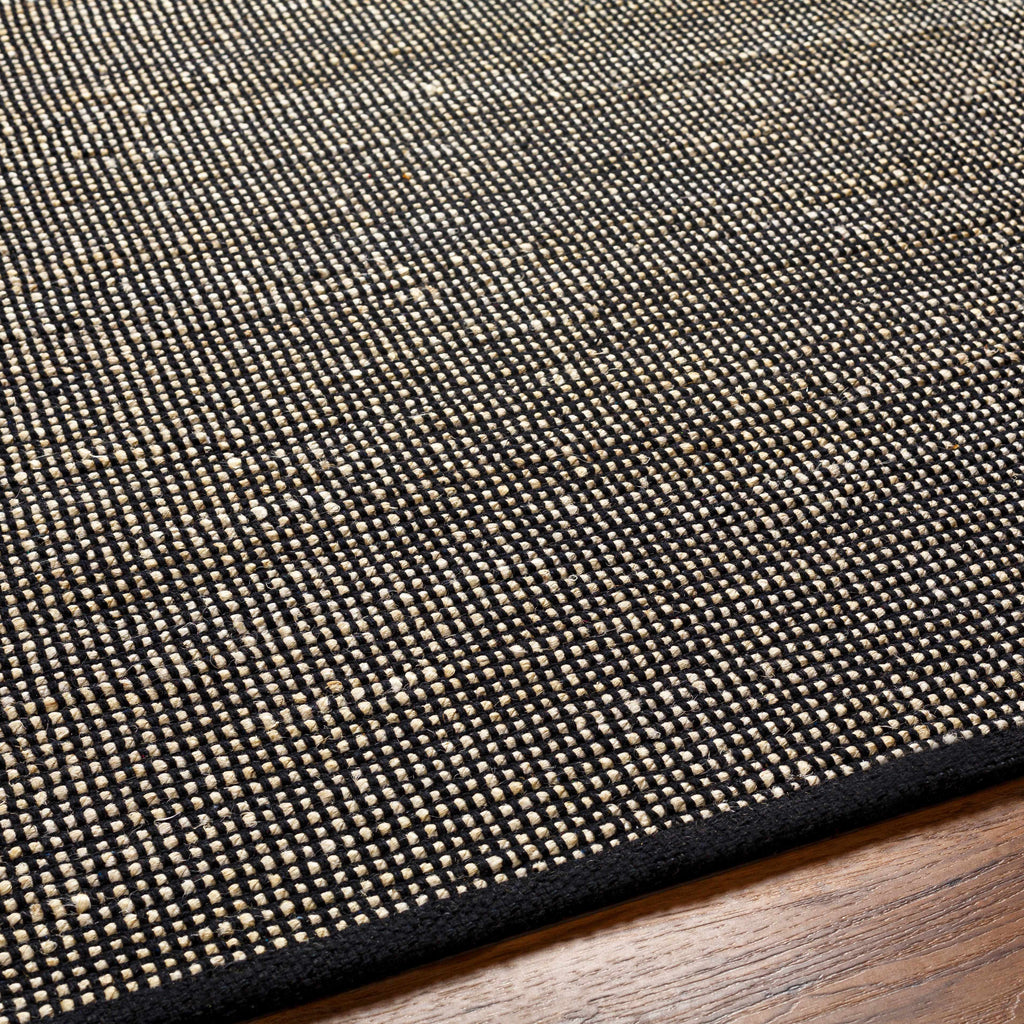 Byrne Black Jute Rug - Clearance