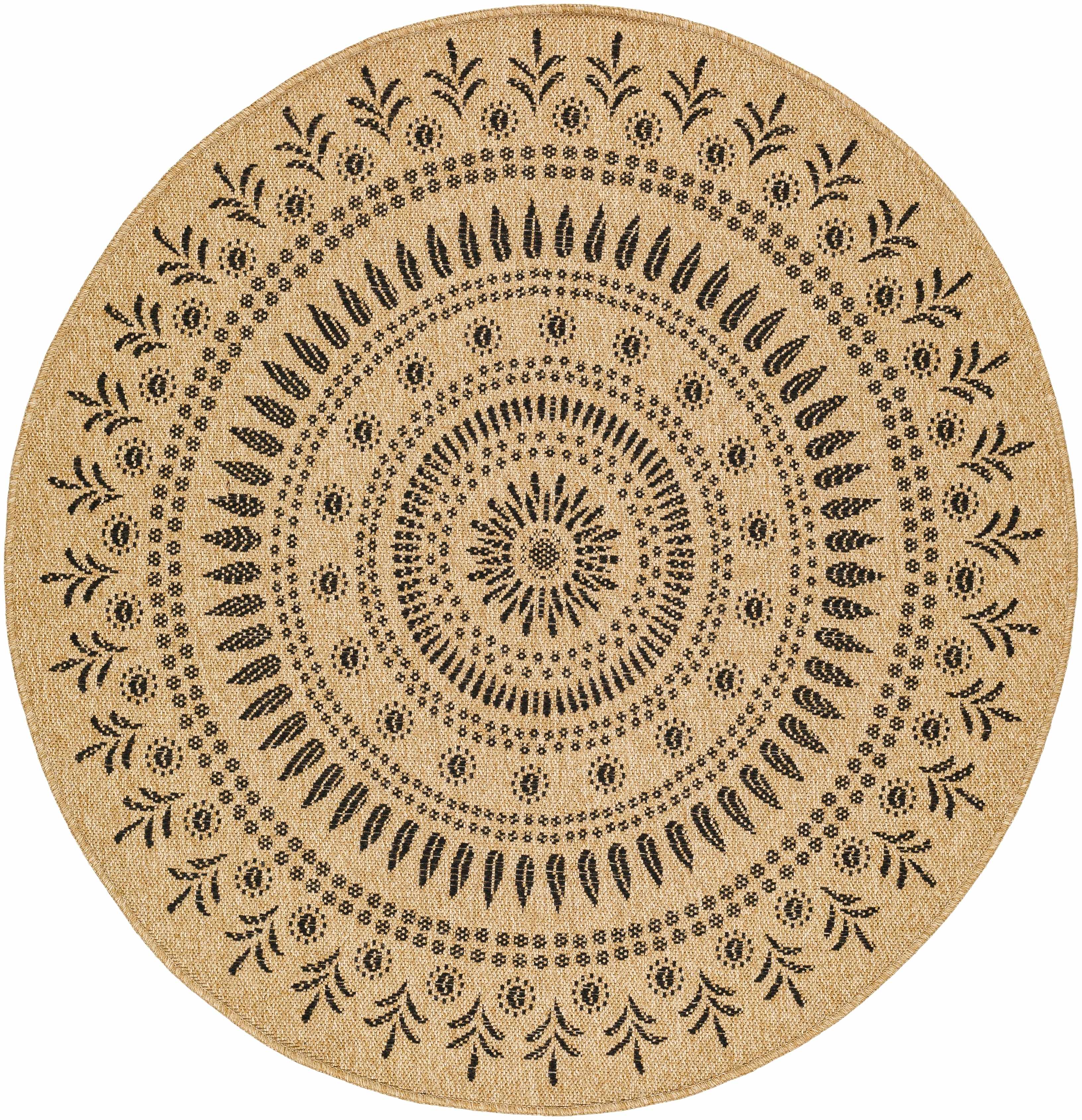 Beata Round Faux Jute Rug - Clearance