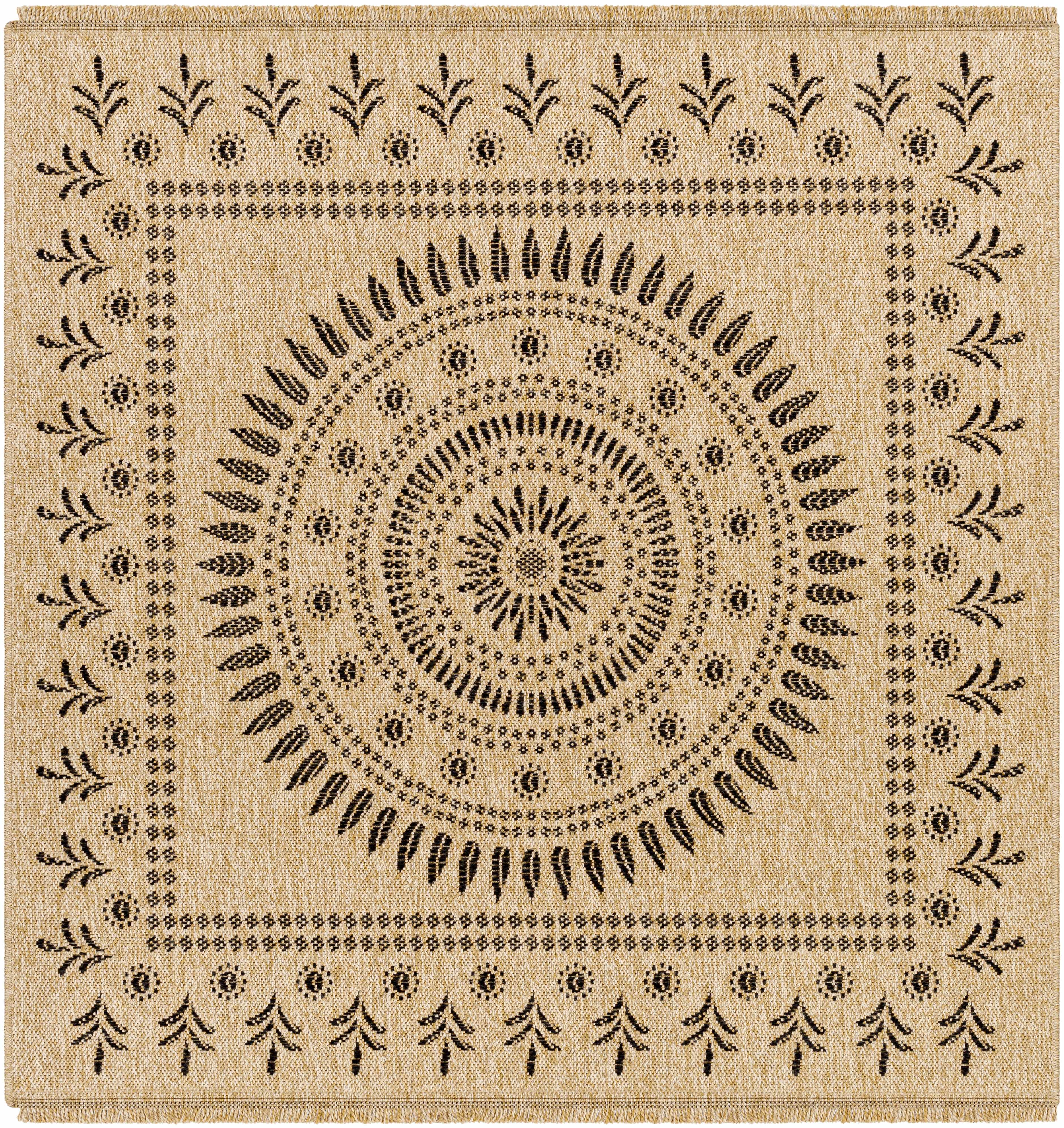 Beata Round Faux Jute Rug - Clearance