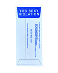 Big Too Sexy Ticket Sticker