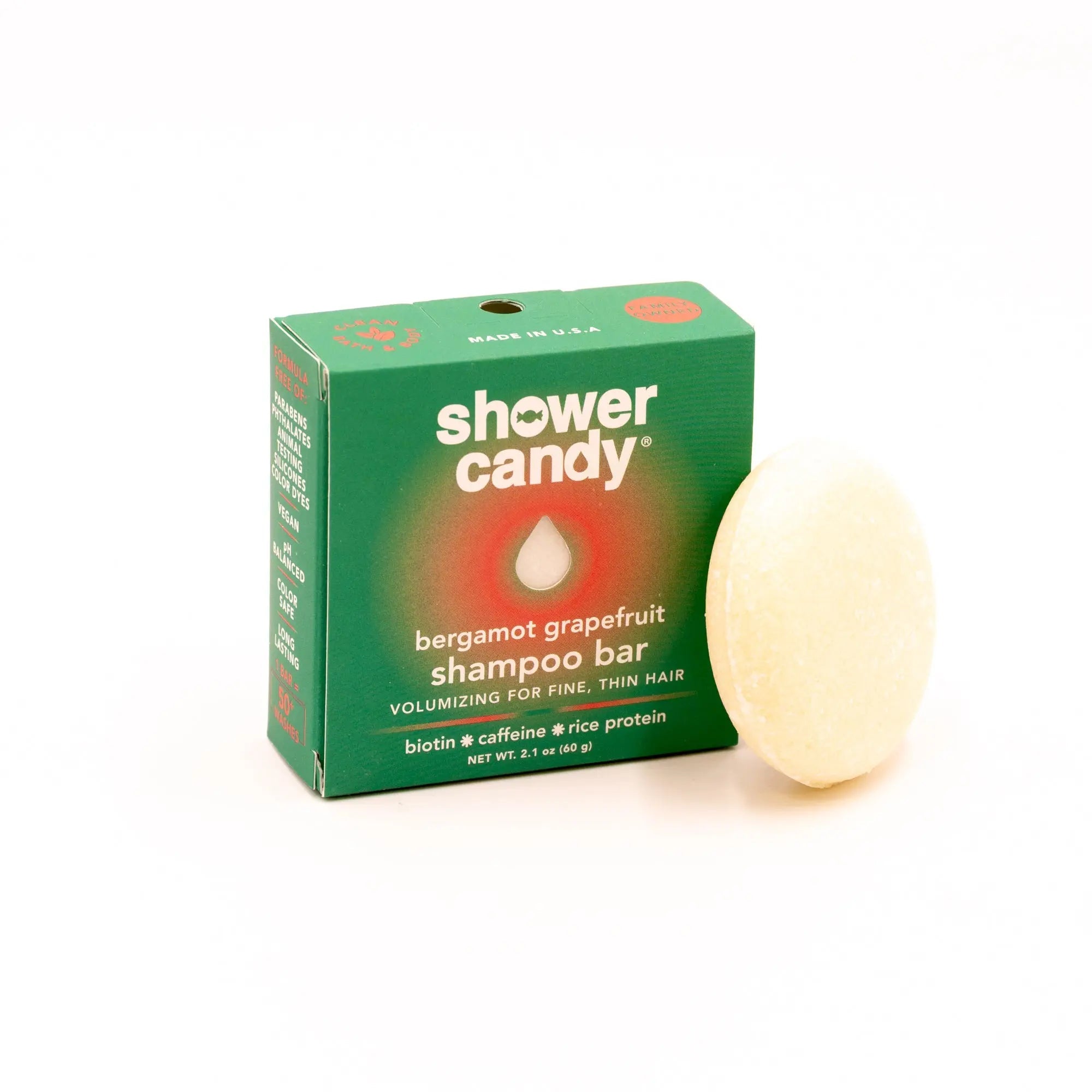 Bergamot Grapefruit Shampoo Bar – Volumizing for Fine Hair