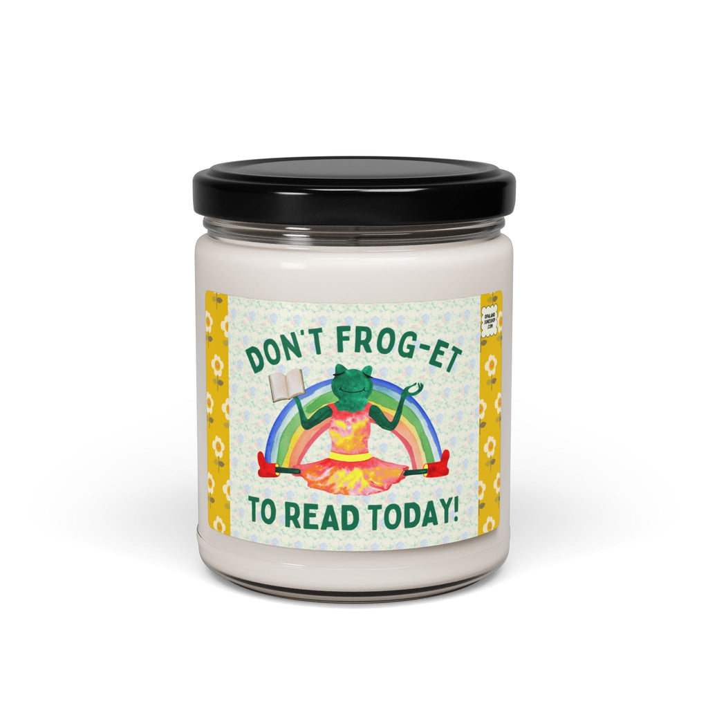 Bookish Frog Candle