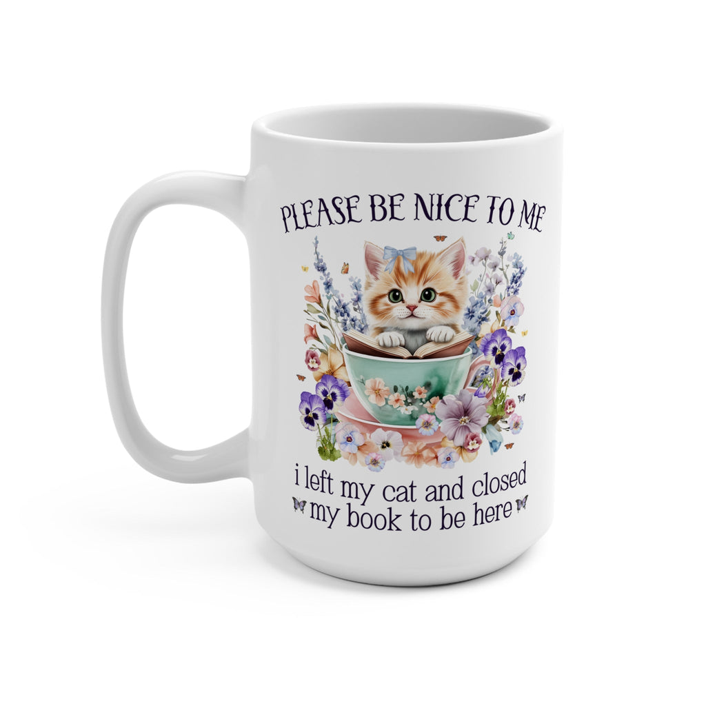 Bookish Cat Mom Mug
