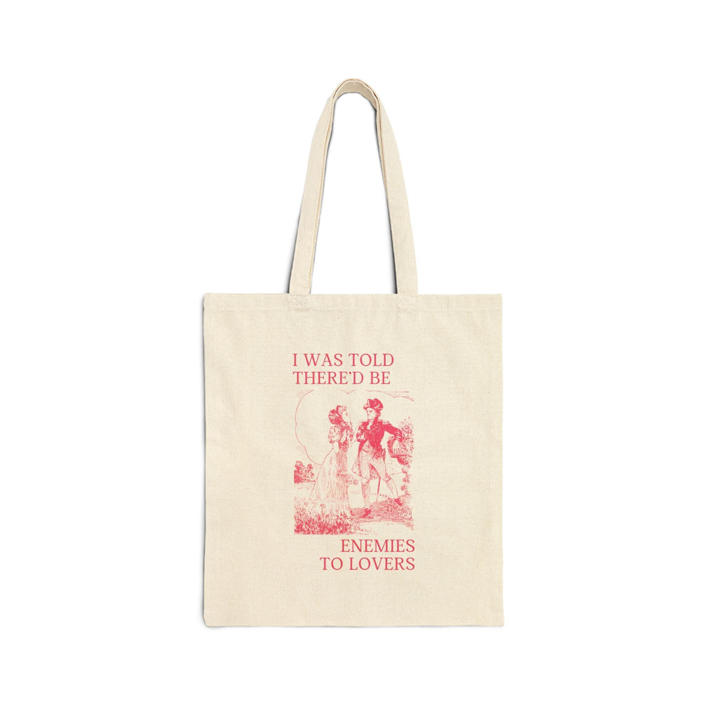 Silly Bookish Tote Bag for Romance Reader: Enemies to Lovers