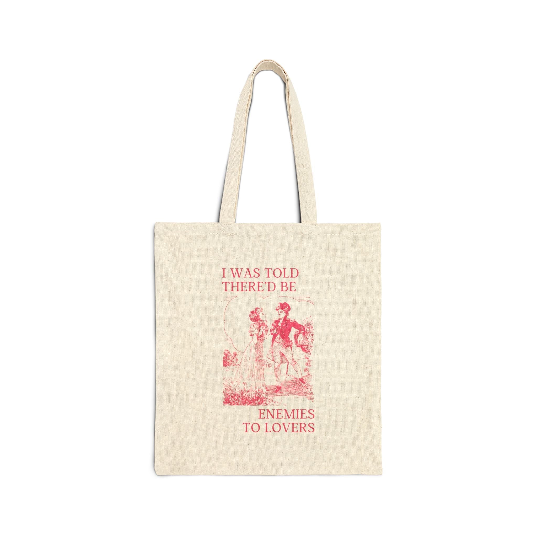 Silly Bookish Tote Bag for Romance Reader: Enemies to Lovers