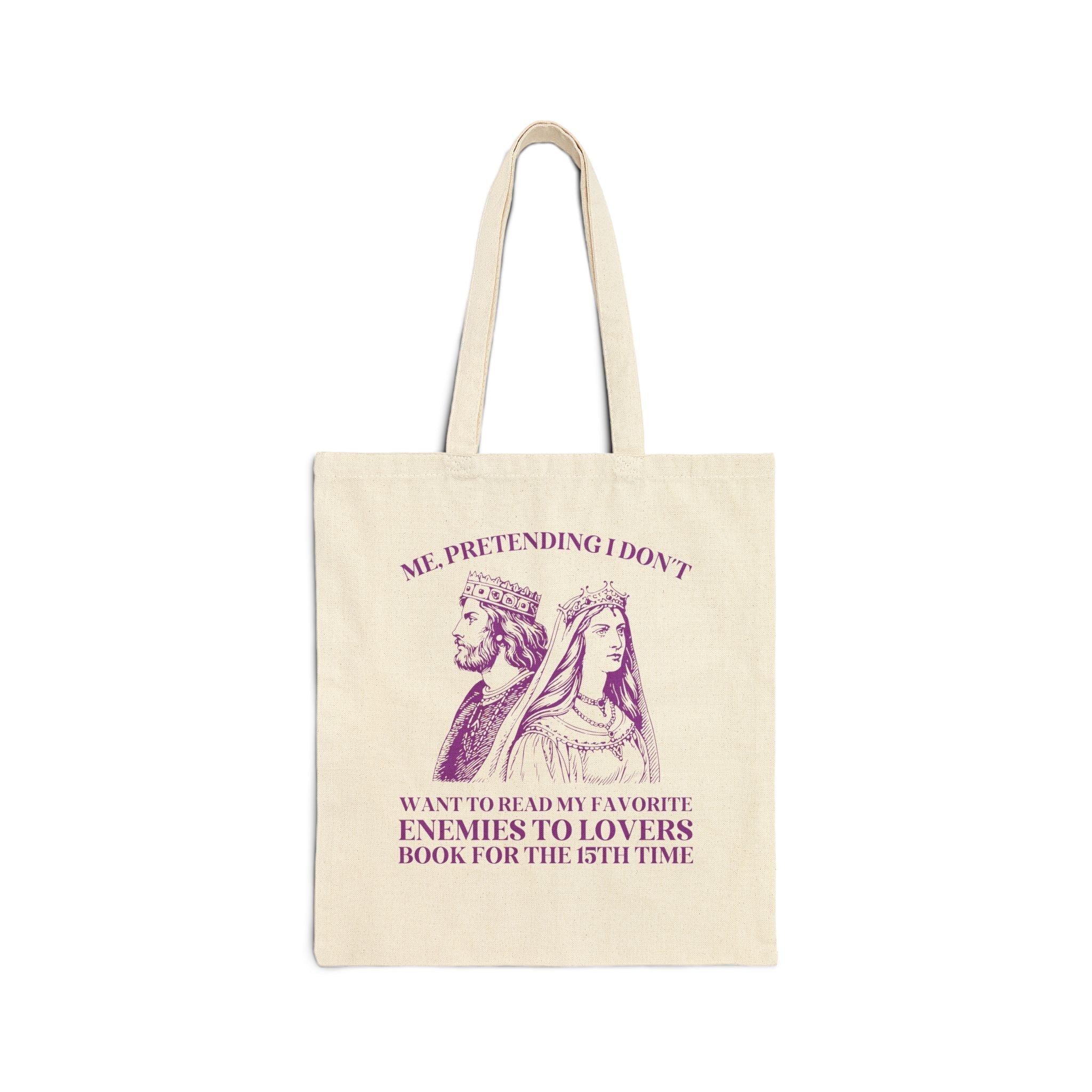 Silly Enemies to Lovers Romance Reader Tote Bag for Friend Who Loves Romantasy Books