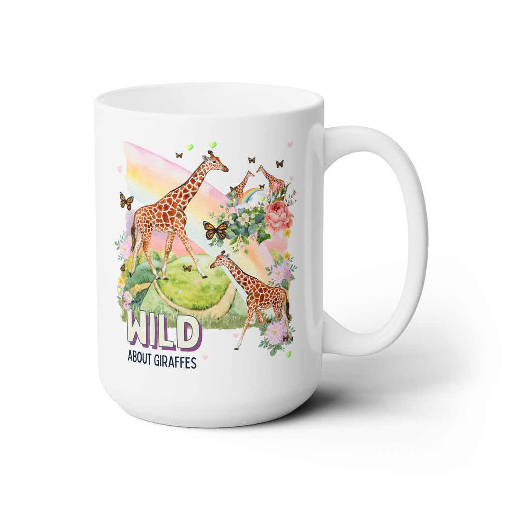 Silly Giraffe Coffee Mug for Animal Lover: Wild About Giraffes