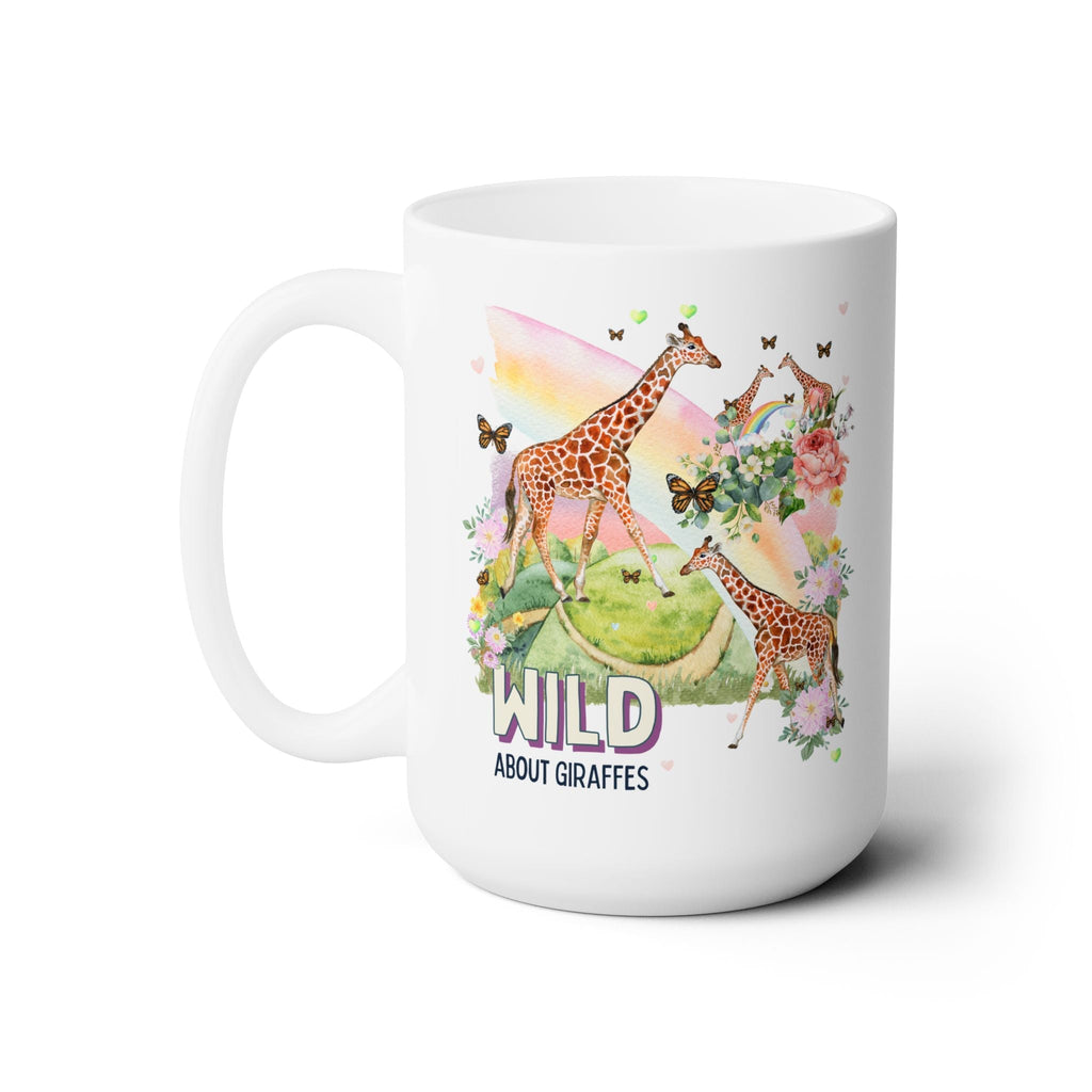 Silly Giraffe Coffee Mug for Animal Lover: Wild About Giraffes