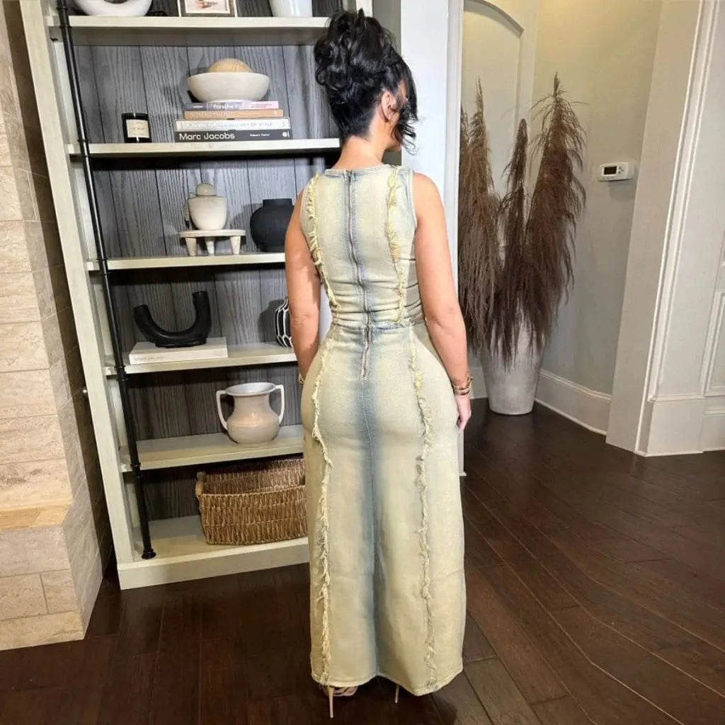 Harmony Ripped Two Piece Nordstrom Denim Skirt