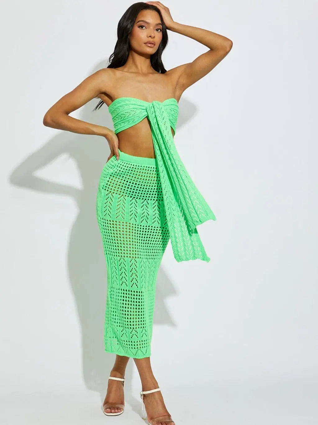 Knock knock Wynona Maxi Skirt Set-Green