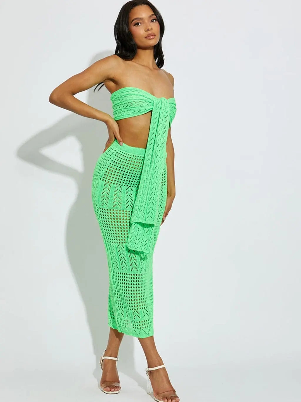 Knock knock Wynona Maxi Skirt Set-Green