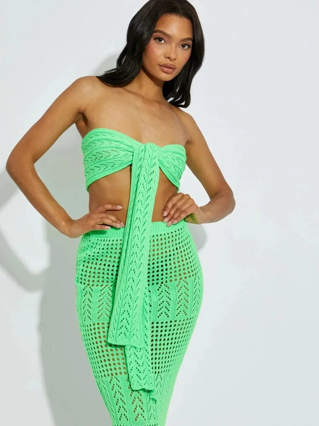 Knock knock Wynona Maxi Skirt Set-Green