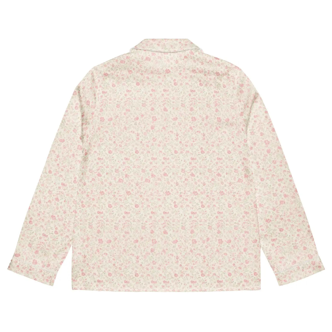 Floral Long Sleeve Pajama - Silky Relaxed Fit Shirt - DipaliZ