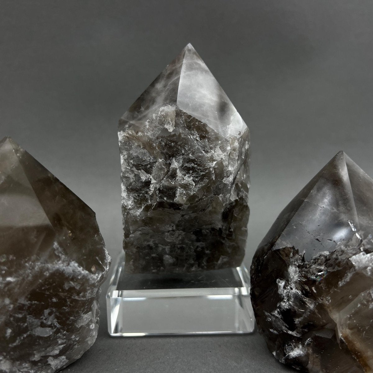 Smoky Quartz Top Polished Point Gemstone Home Decor Wholesale Crystal Supply