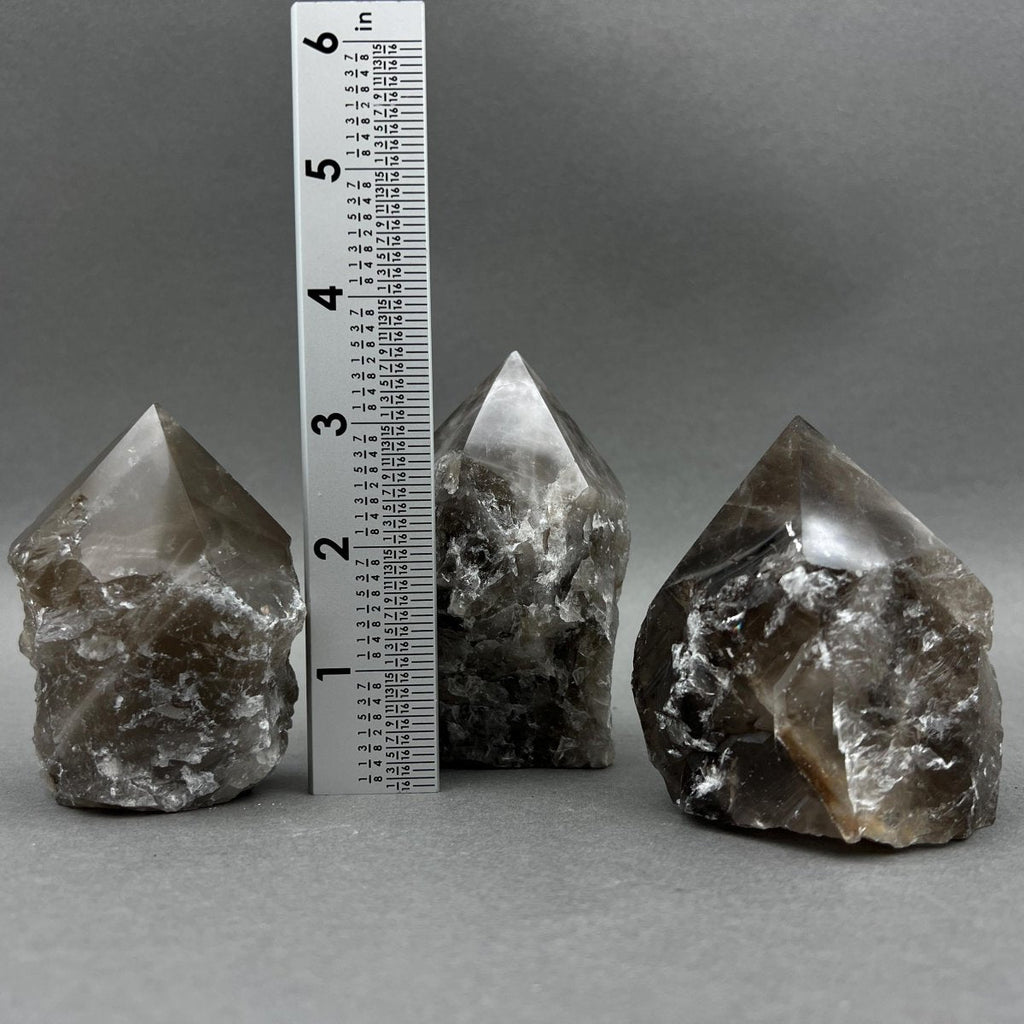 Smoky Quartz Top Polished Point Gemstone Home Decor Wholesale Crystal Supply