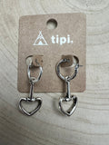 Snaffle Bit Dangle Hoop Earrings