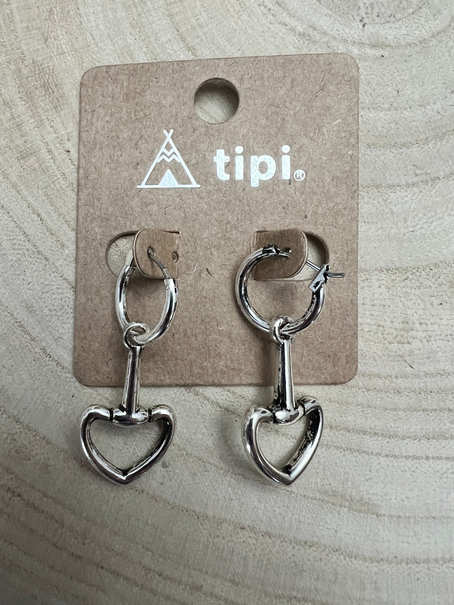 Snaffle Bit Dangle Hoop Earrings