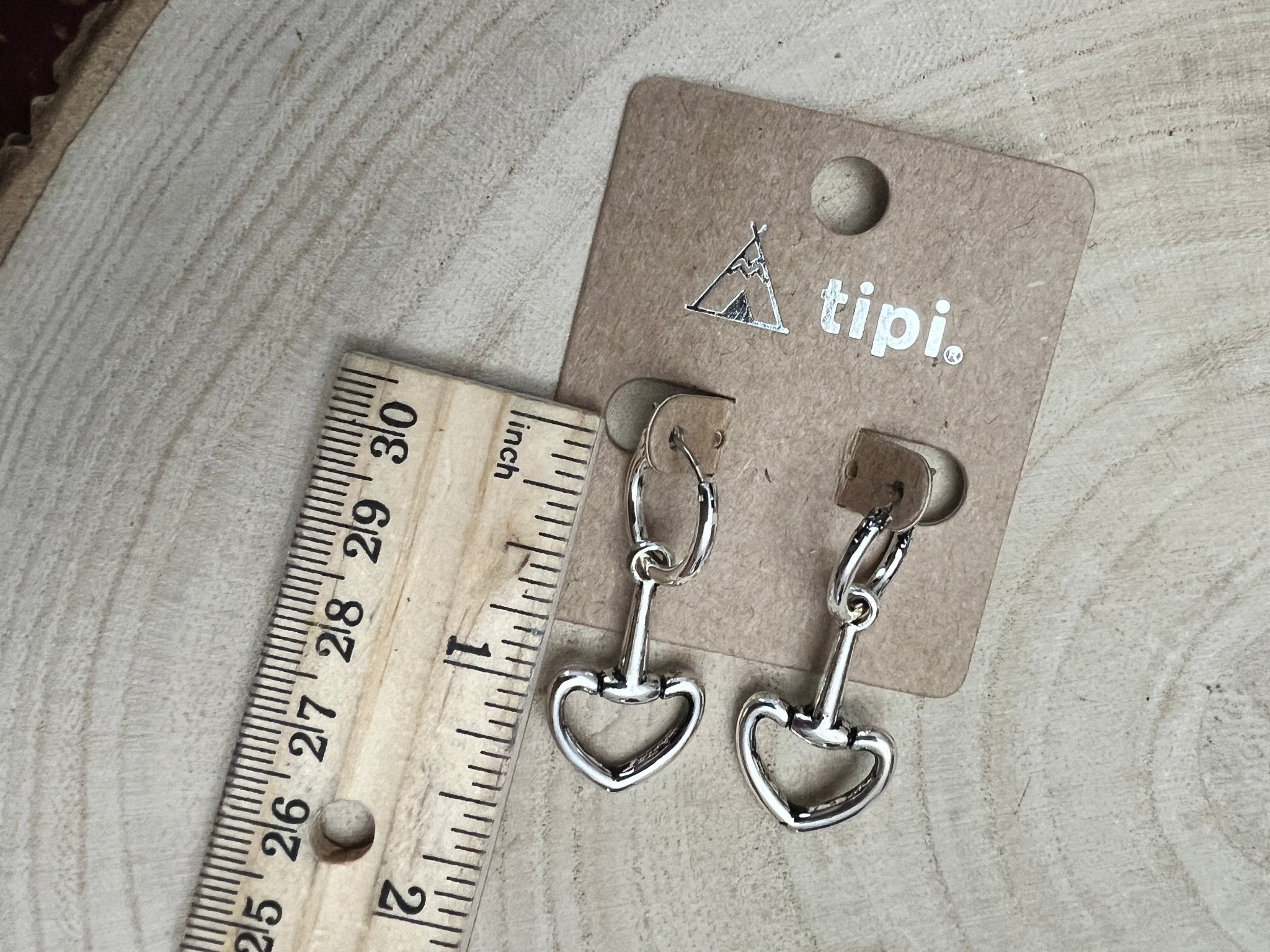Snaffle Bit Dangle Hoop Earrings