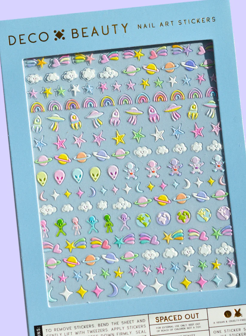 "Spaced Out" Deco Beauty Nail Art Stickers