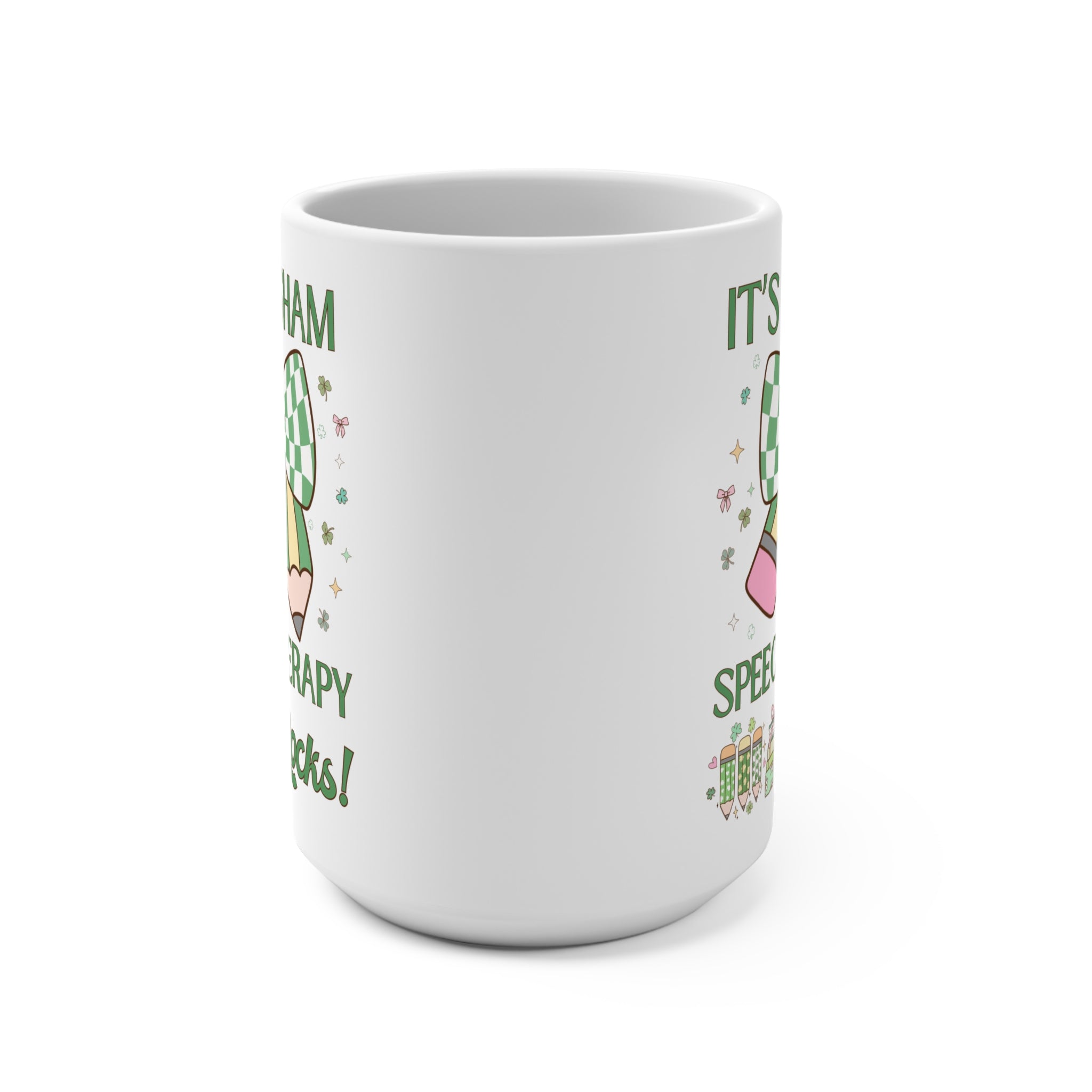 St Patricks Day Mug: Speech Therapy Rocks