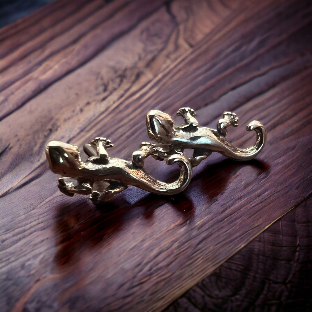 Sterling Gecko Post Earrings