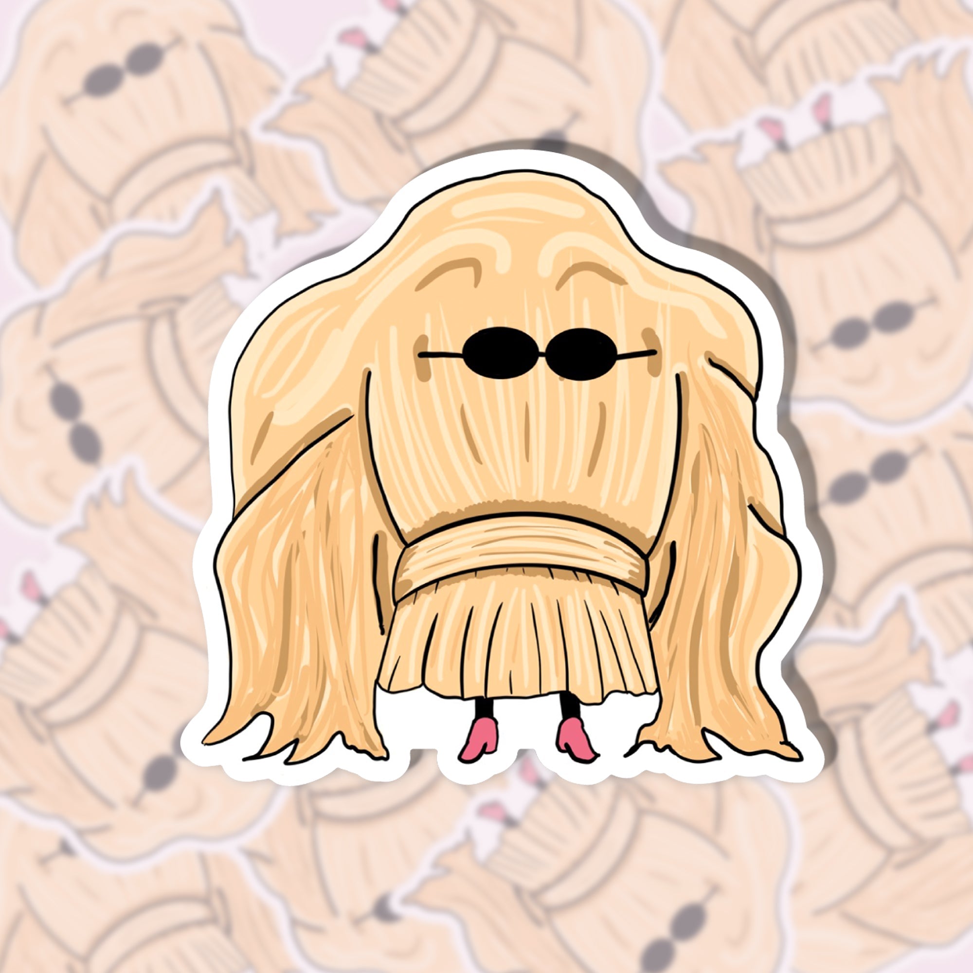 Cousin Itt Sticker