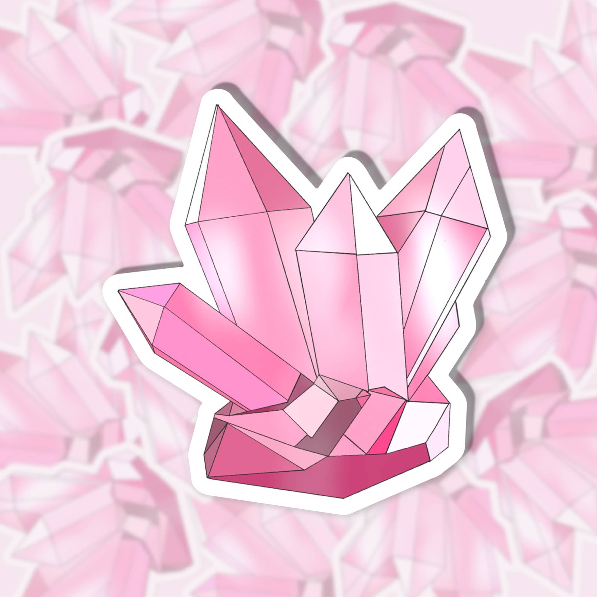 Crystal Sticker - Pink